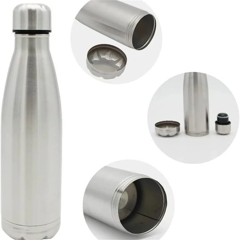 (image for) IPRee 750ml Water Bottle with Compartment Portable Water Bottle Pill Organizer Can Safe Hiding Spot for Money Bonus Key Ring Box